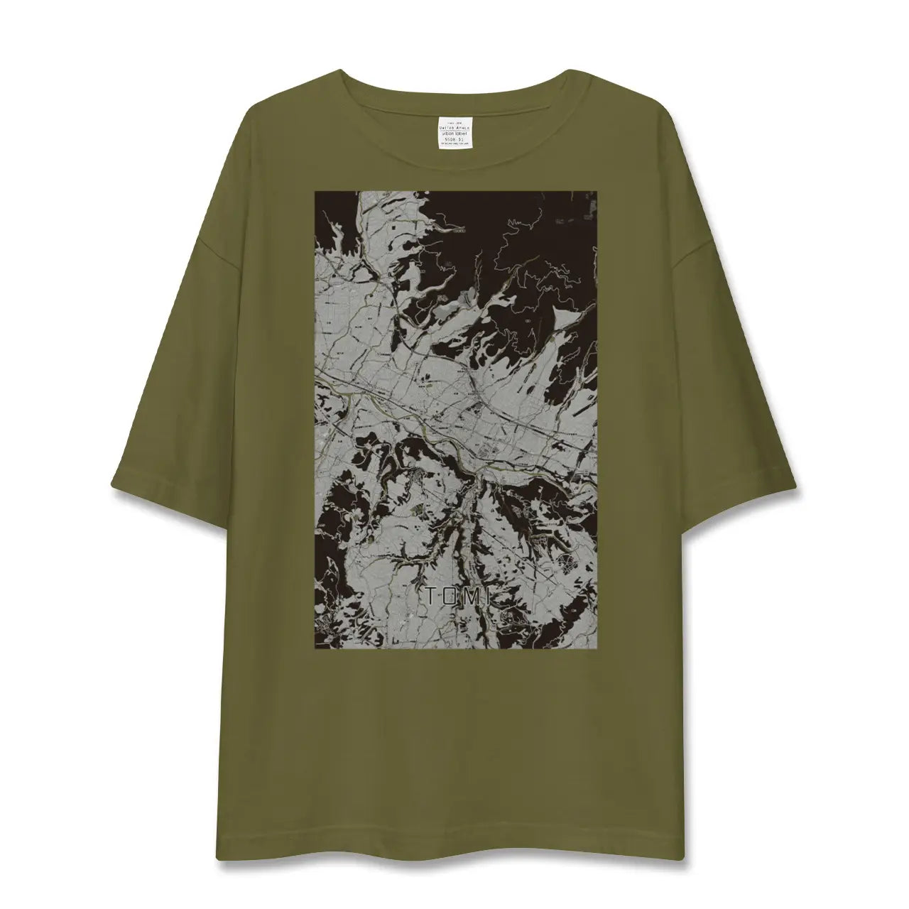 【東御(長野県)】地図柄ビッグシルエットTシャツ