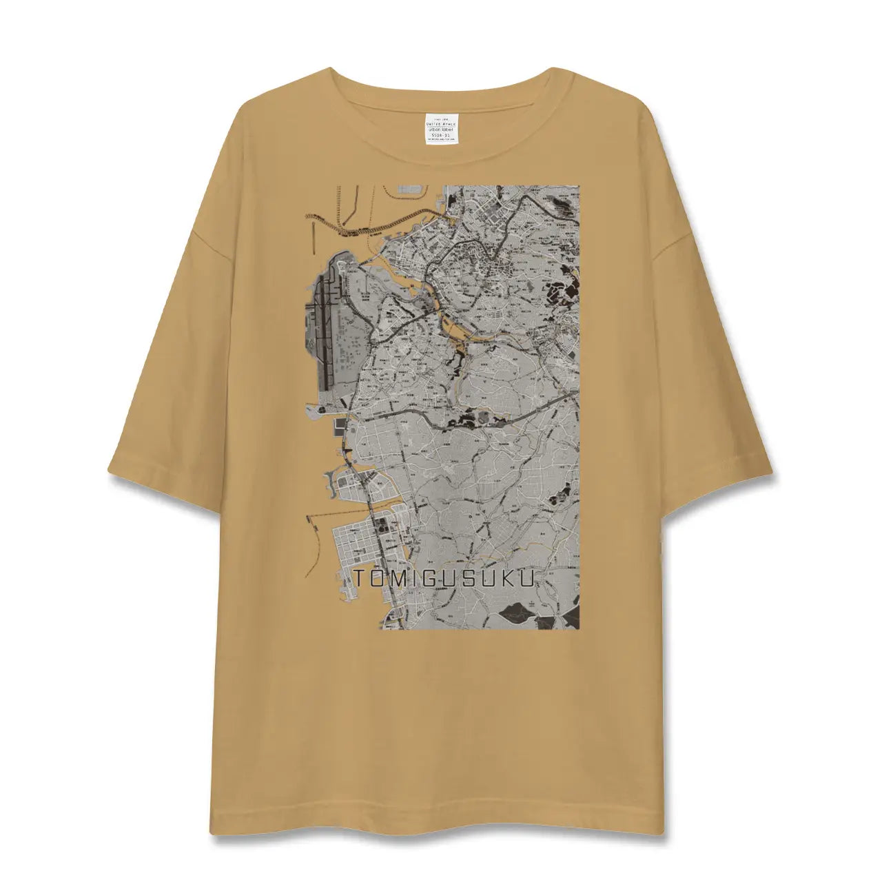 【豊見城(沖縄県)】地図柄ビッグシルエットTシャツ