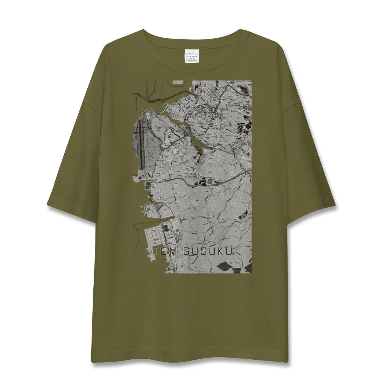 【豊見城(沖縄県)】地図柄ビッグシルエットTシャツ