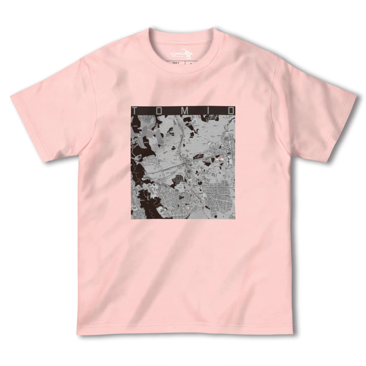 【富雄(奈良県)】地図柄ヘビーウェイトTシャツ