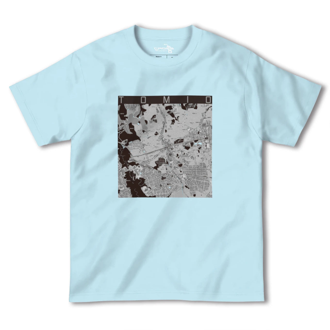 【富雄(奈良県)】地図柄ヘビーウェイトTシャツ