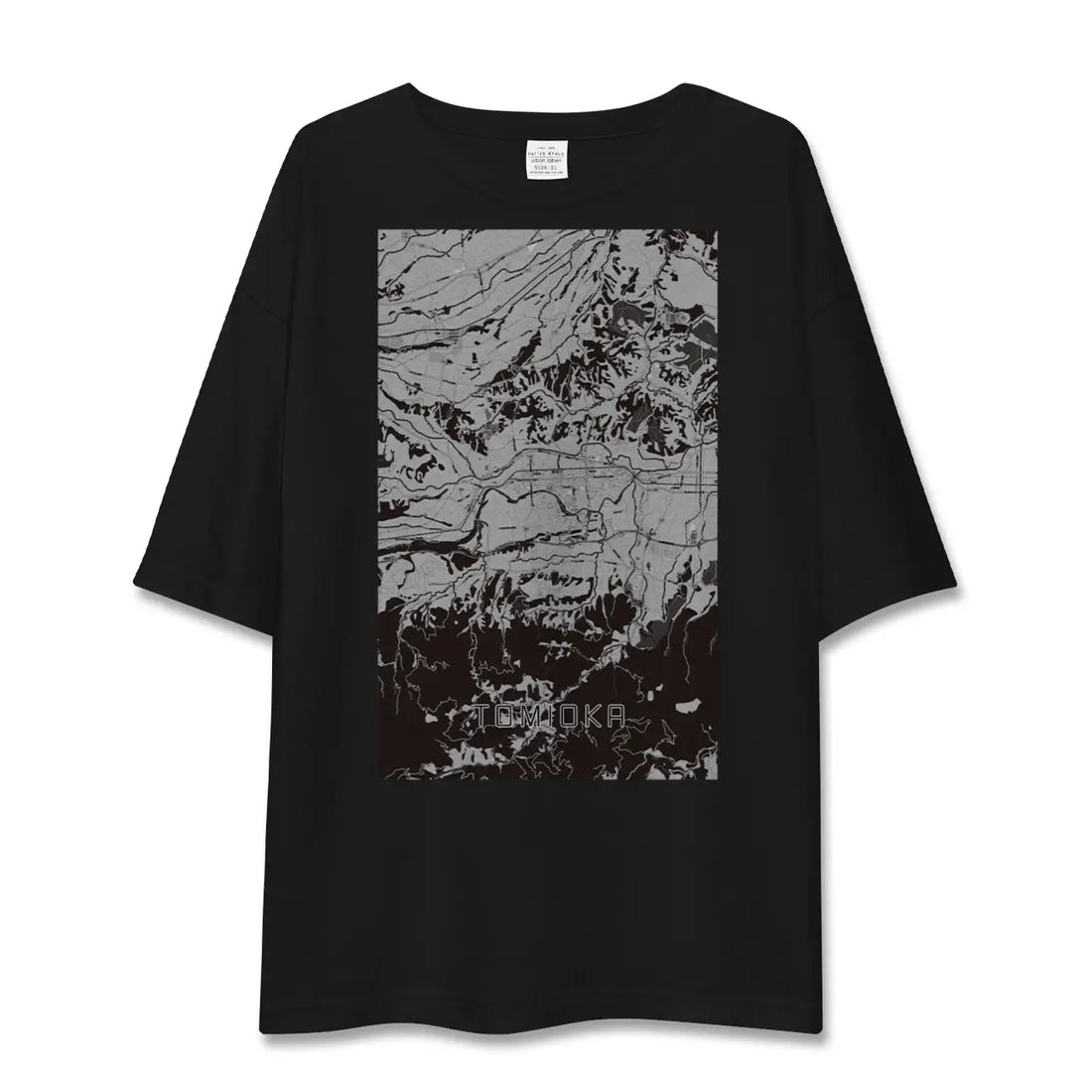 【富岡(群馬県)】地図柄ビッグシルエットTシャツ