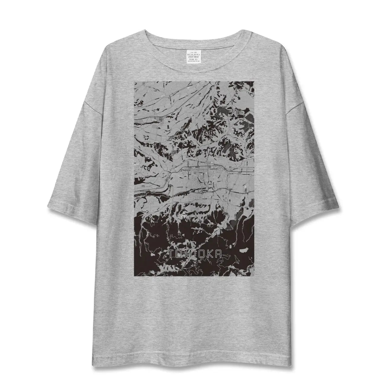 【富岡(群馬県)】地図柄ビッグシルエットTシャツ