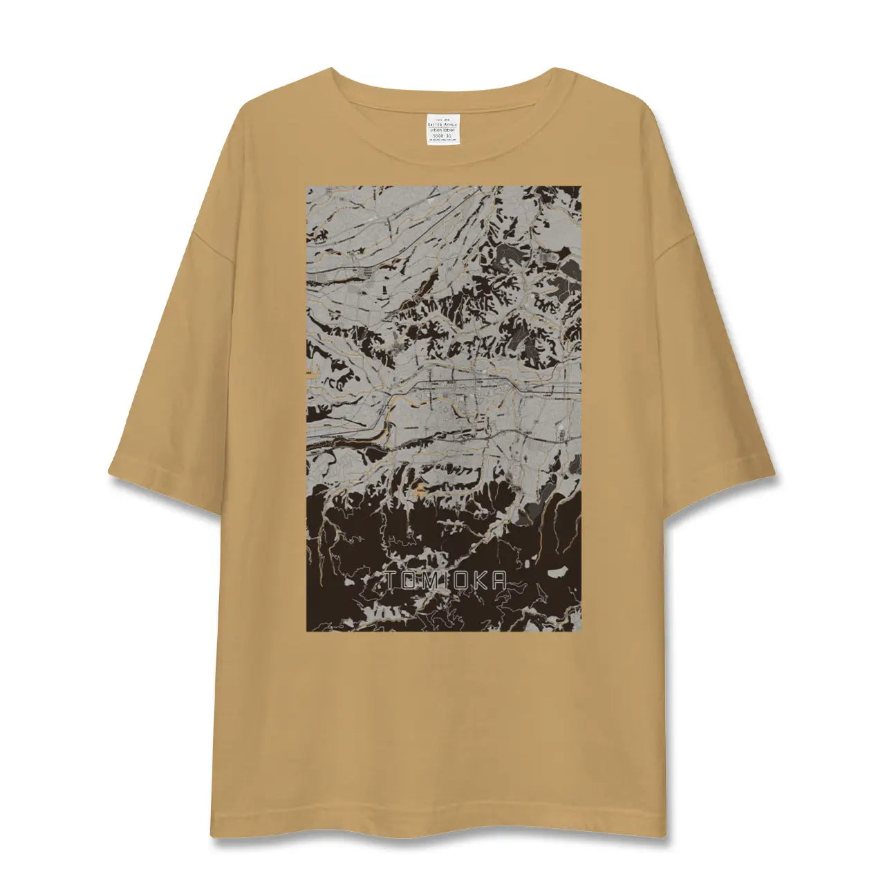 【富岡(群馬県)】地図柄ビッグシルエットTシャツ