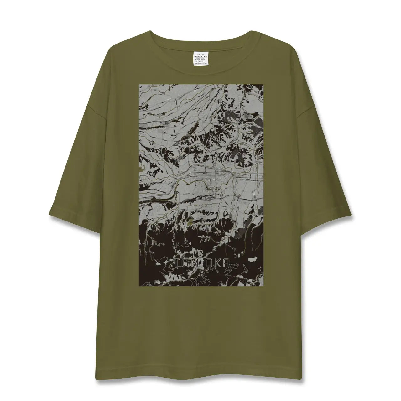 【富岡(群馬県)】地図柄ビッグシルエットTシャツ