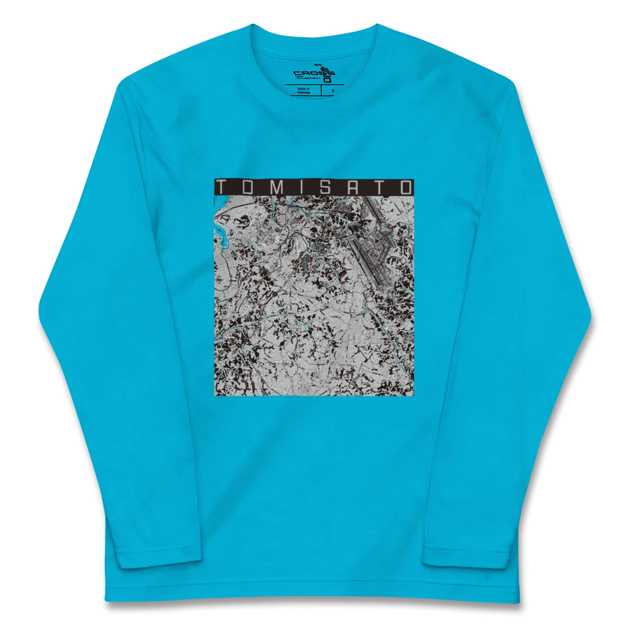 【富里(千葉県)】地図柄ロングスリーブTシャツ