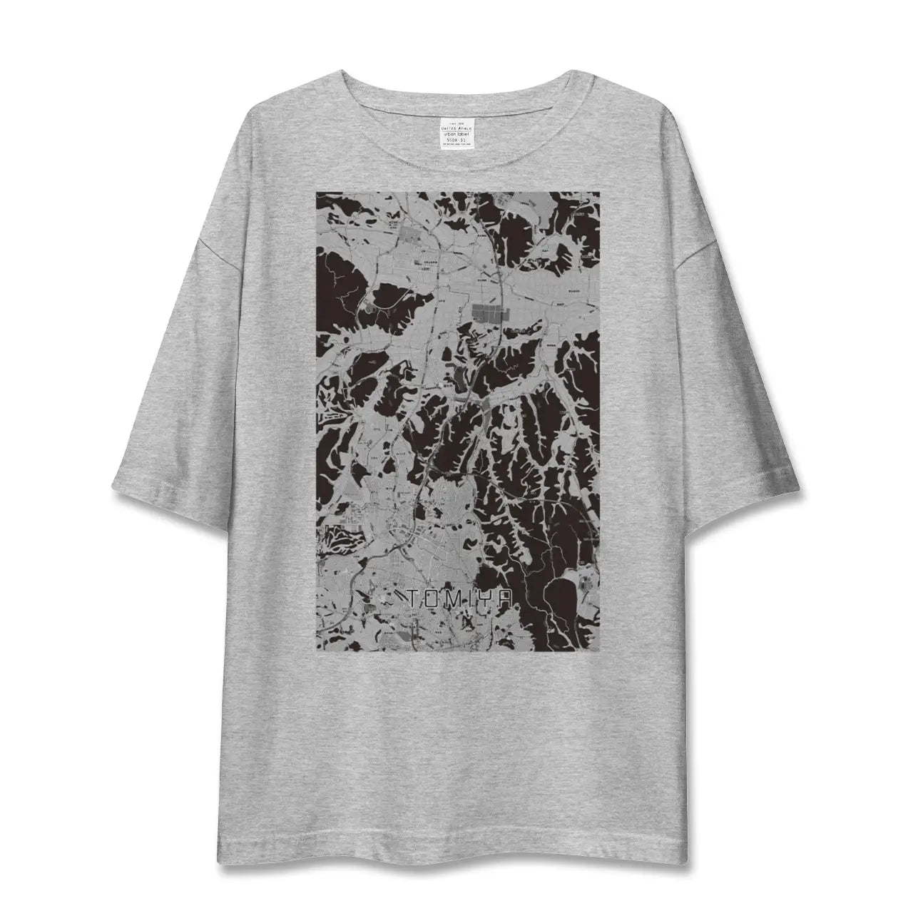 【富谷(宮城県)】地図柄ビッグシルエットTシャツ