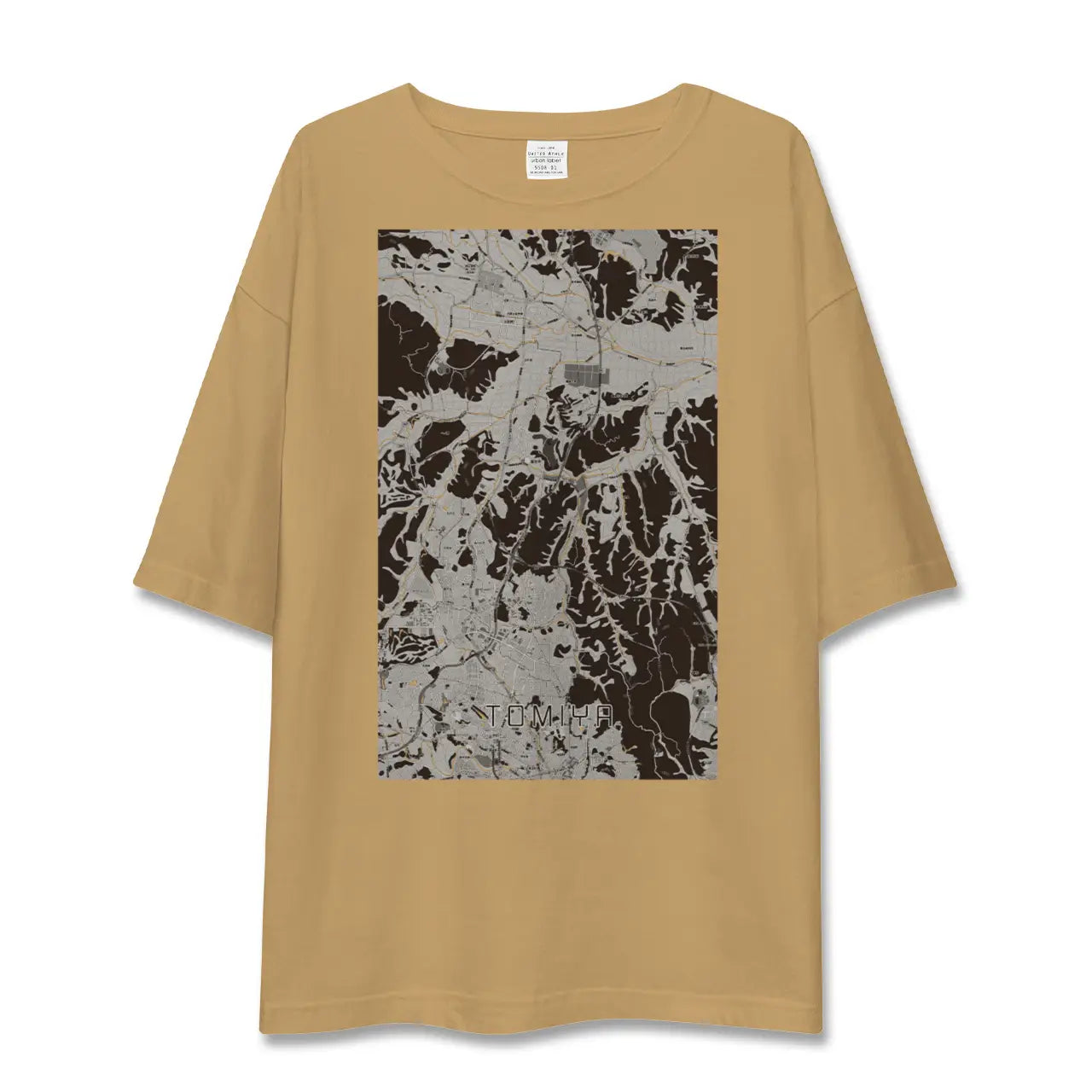 【富谷(宮城県)】地図柄ビッグシルエットTシャツ