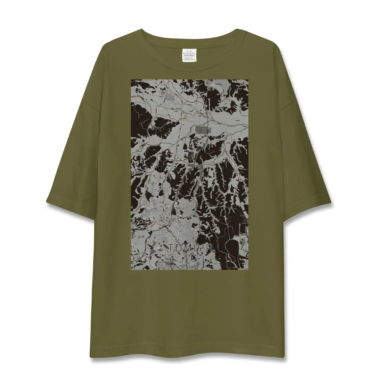 【富谷(宮城県)】地図柄ビッグシルエットTシャツ