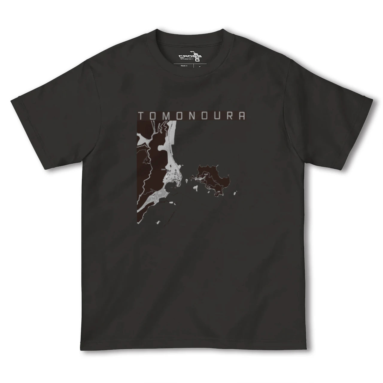 【鞆の浦(広島県)】地図柄ヘビーウェイトTシャツ
