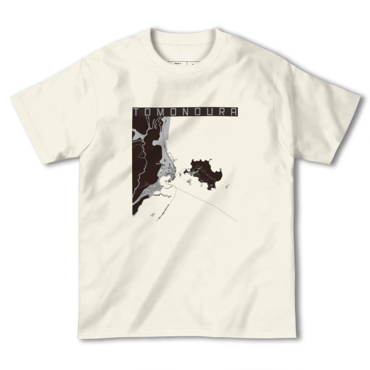 【鞆の浦(広島県)】地図柄ヘビーウェイトTシャツ