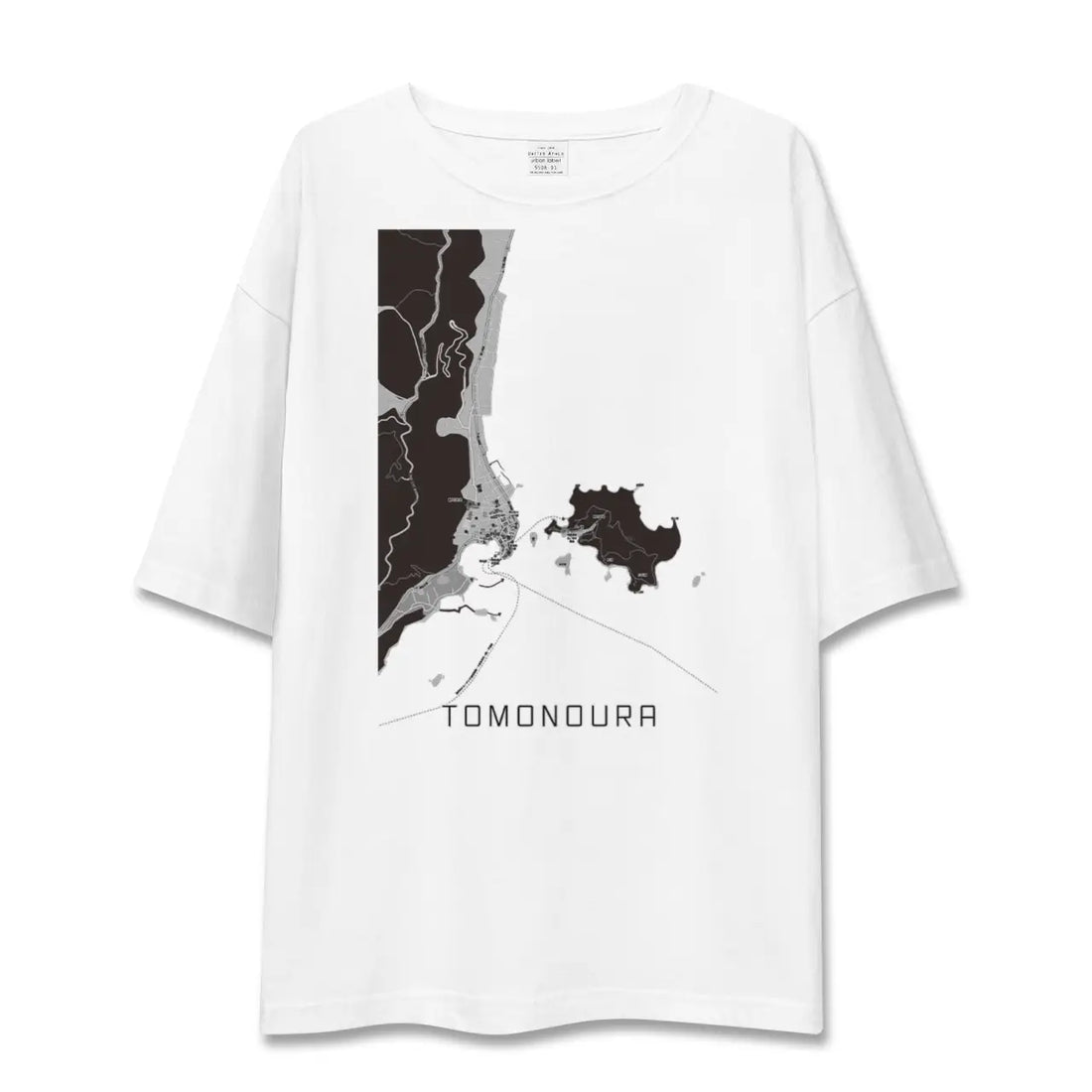 【鞆の浦(広島県)】地図柄ビッグシルエットTシャツ