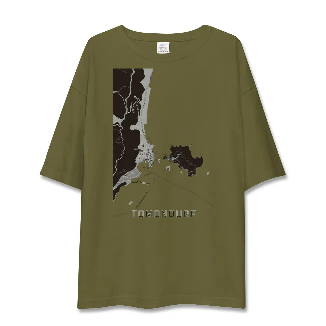 【鞆の浦(広島県)】地図柄ビッグシルエットTシャツ