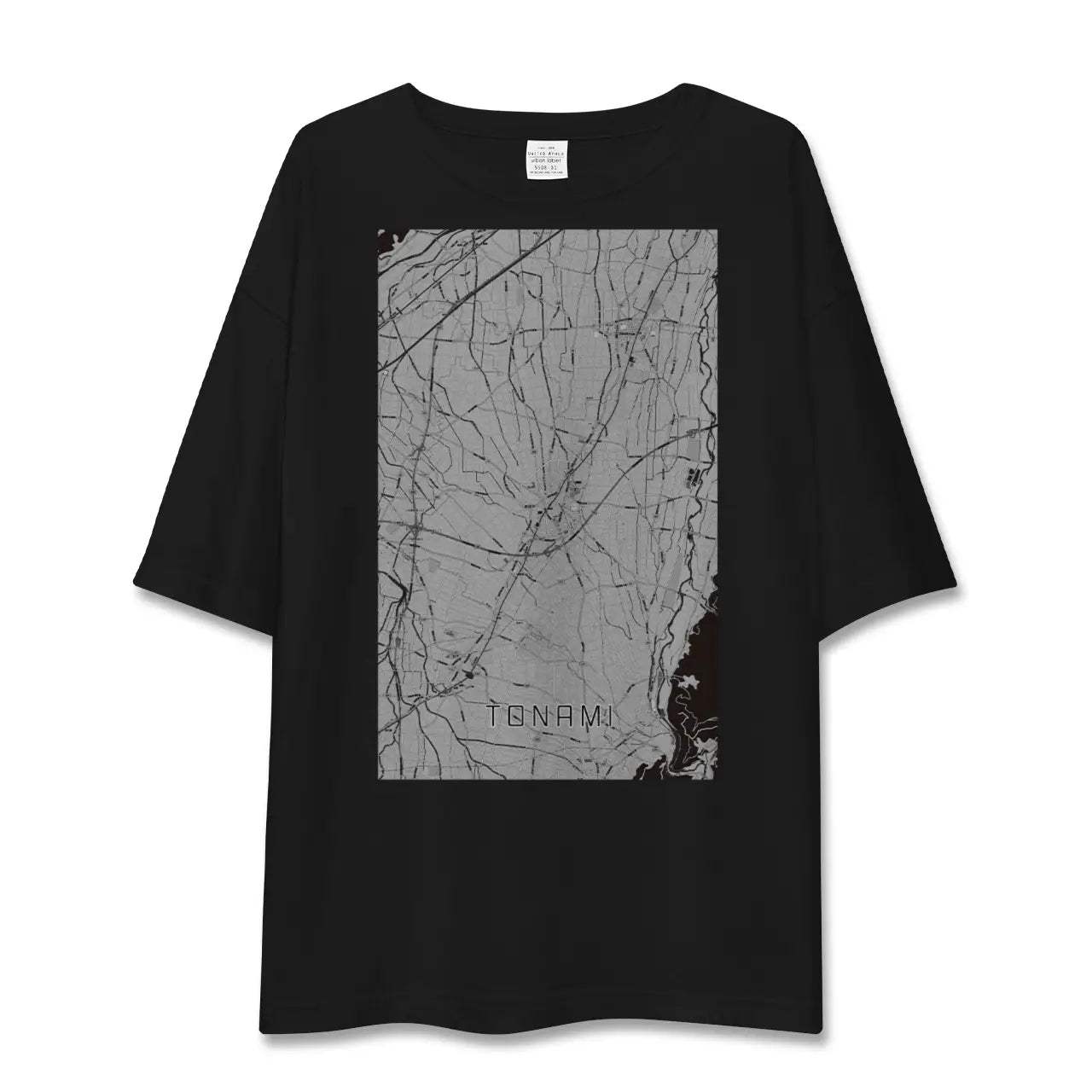【砺波(富山県)】地図柄ビッグシルエットTシャツ