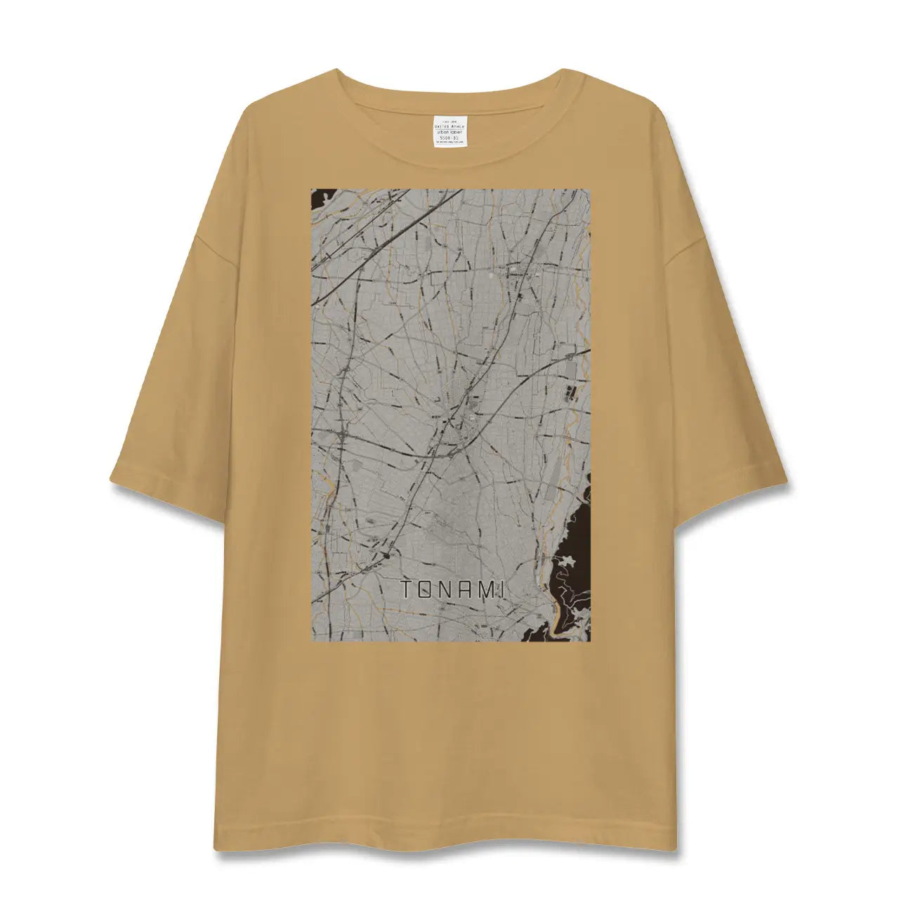 【砺波(富山県)】地図柄ビッグシルエットTシャツ