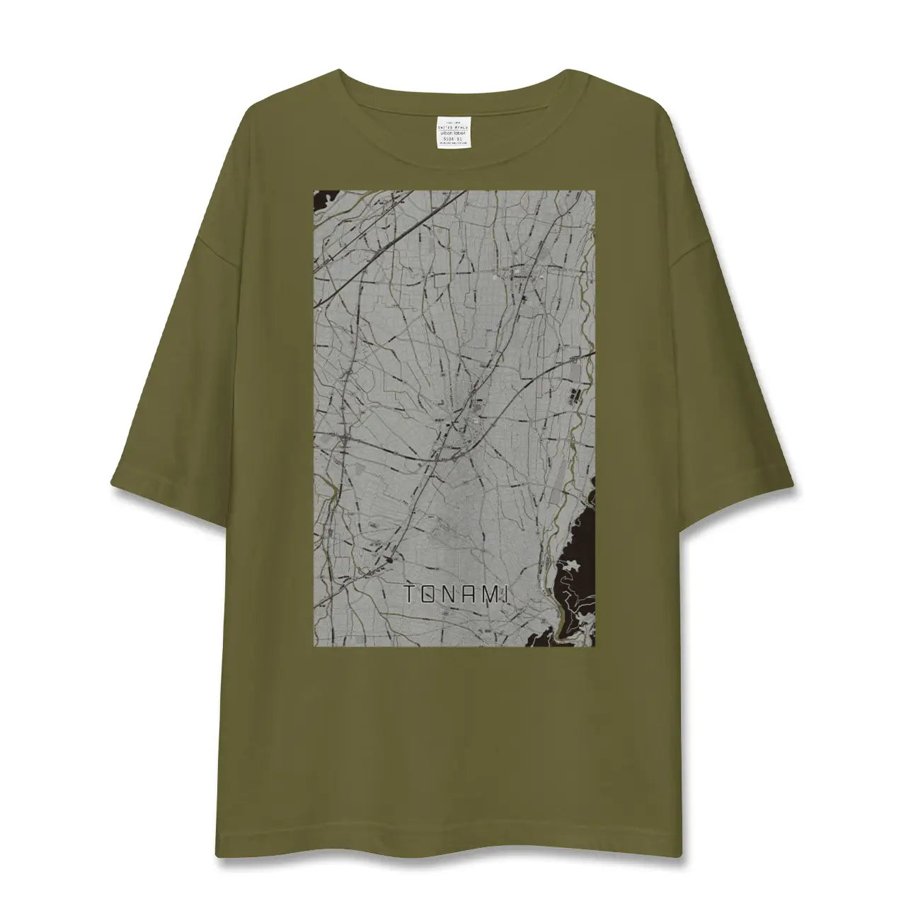 【砺波(富山県)】地図柄ビッグシルエットTシャツ