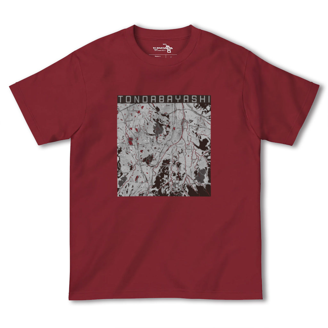 【富田林(大阪府)】地図柄ヘビーウェイトTシャツ