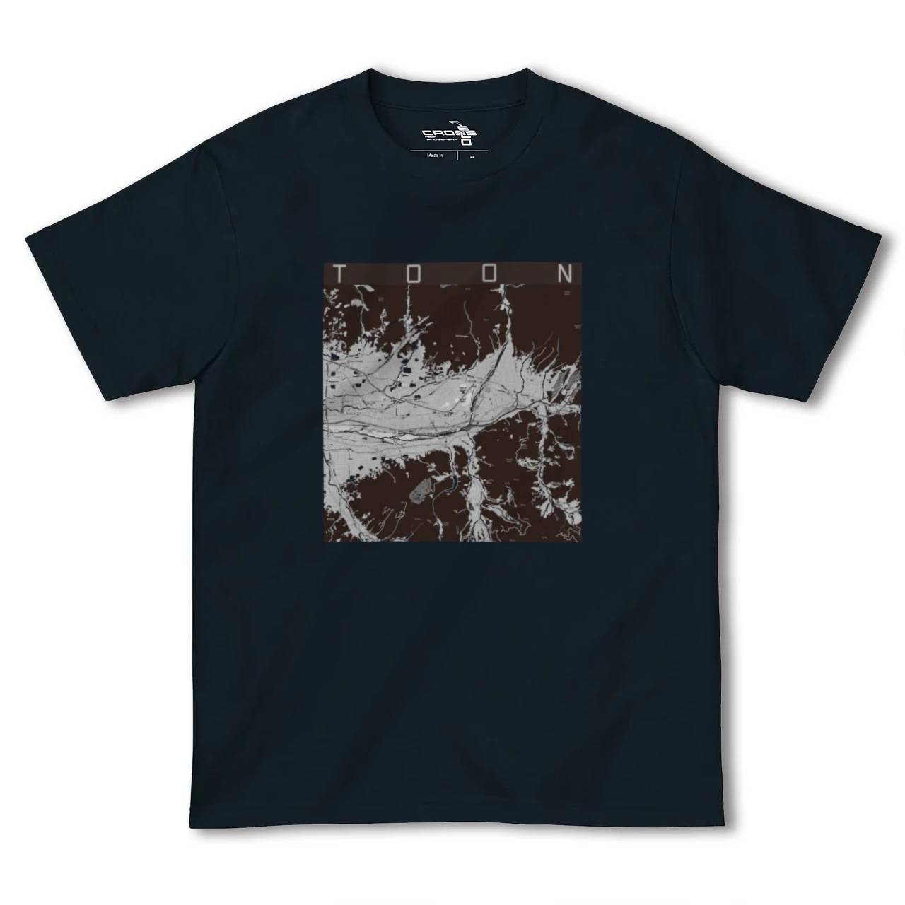 【東温(愛媛県)】地図柄ヘビーウェイトTシャツ