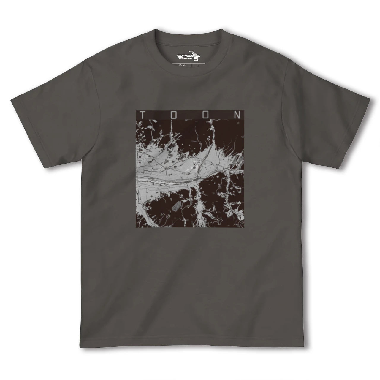【東温(愛媛県)】地図柄ヘビーウェイトTシャツ