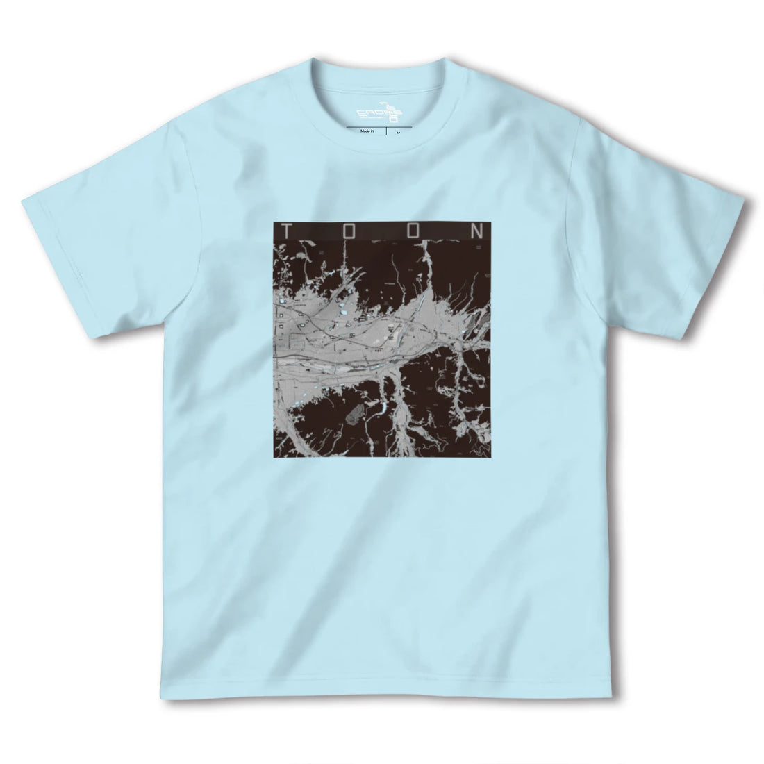 【東温(愛媛県)】地図柄ヘビーウェイトTシャツ