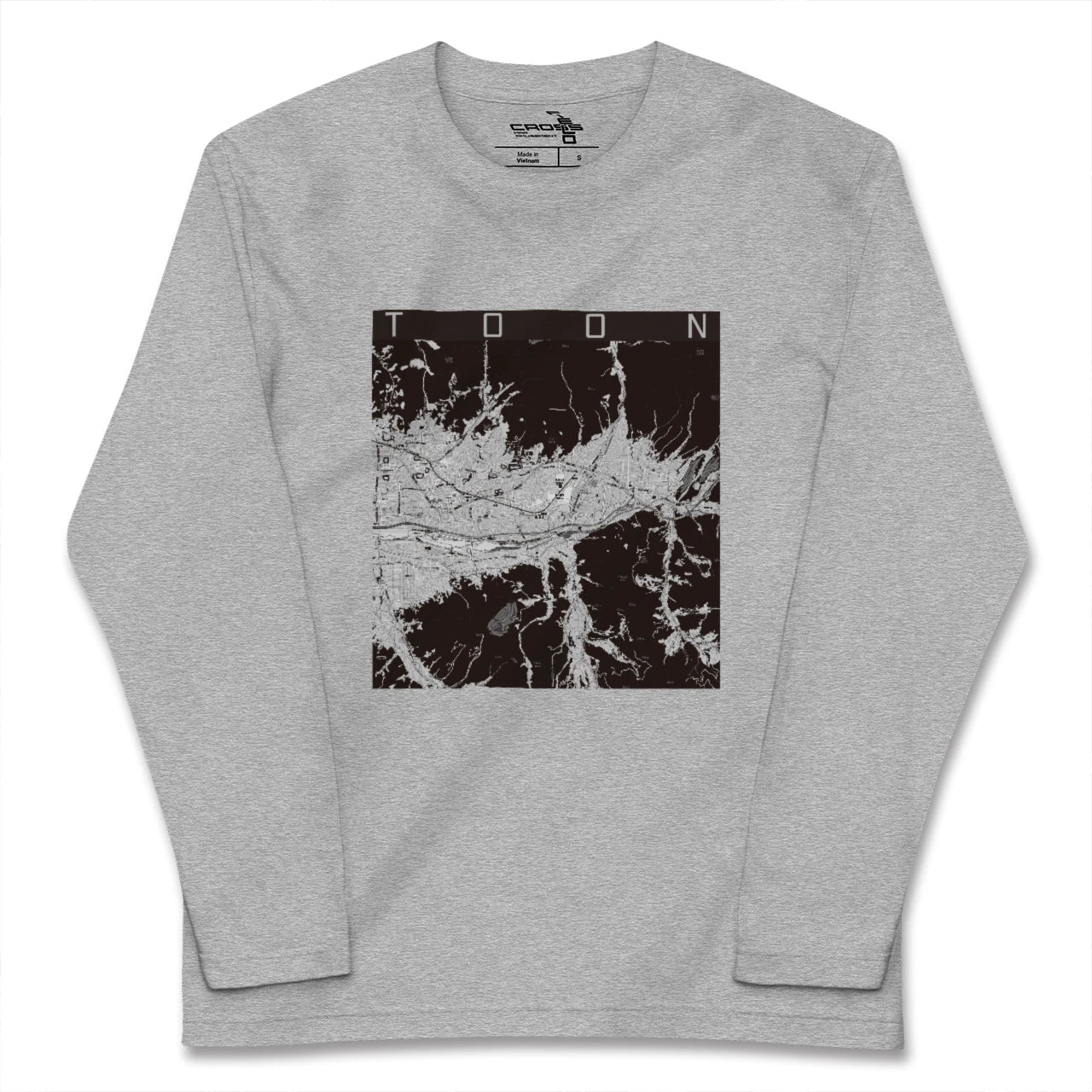 【東温(愛媛県)】地図柄ロングスリーブTシャツ