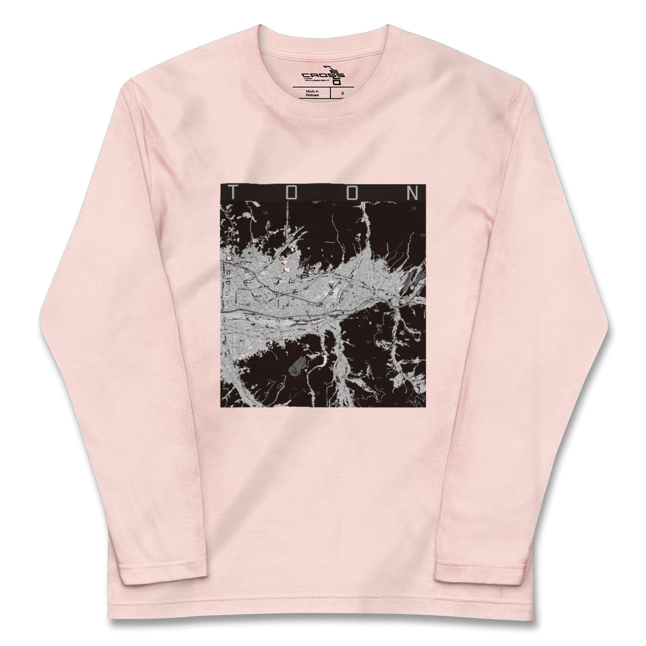 【東温(愛媛県)】地図柄ロングスリーブTシャツ