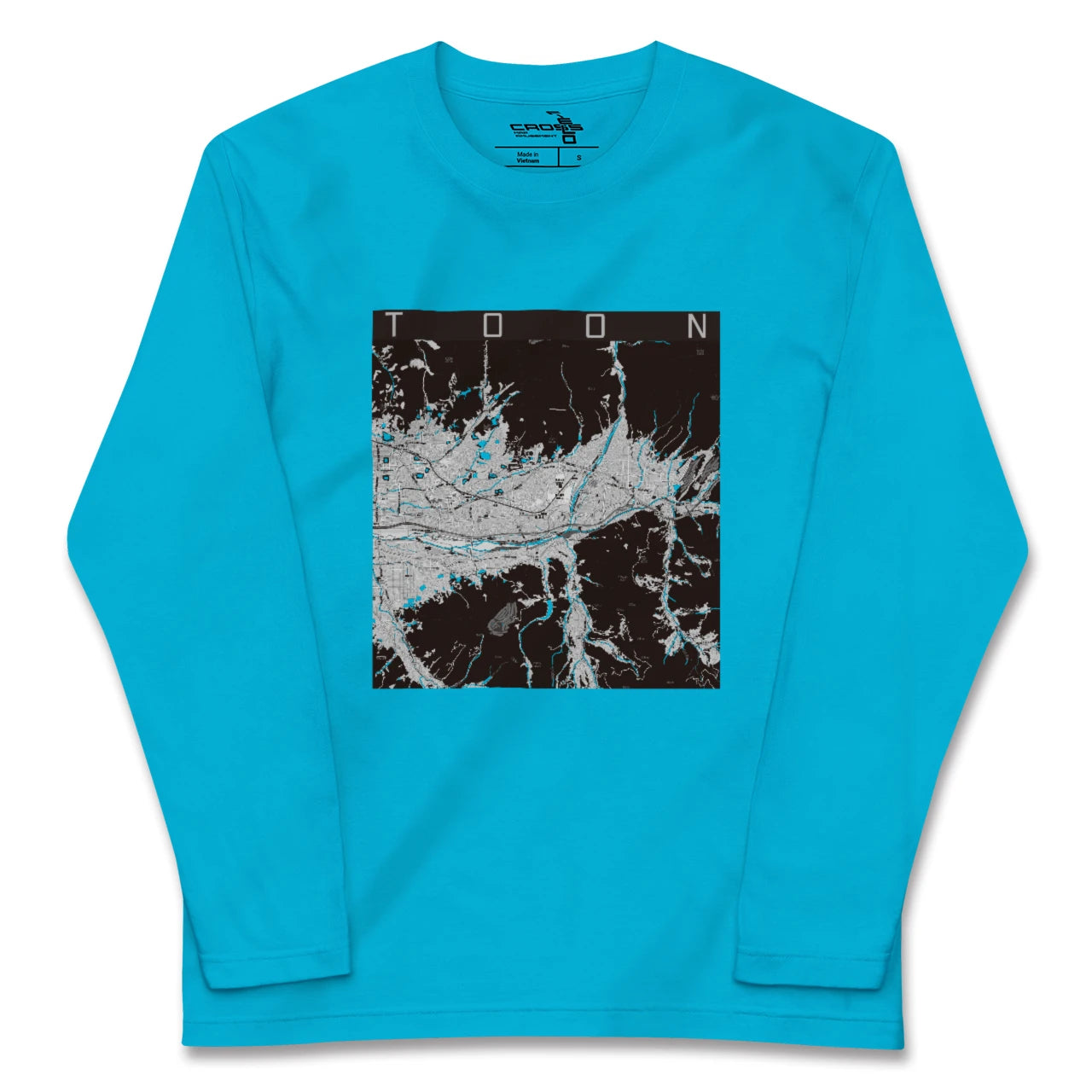 【東温(愛媛県)】地図柄ロングスリーブTシャツ