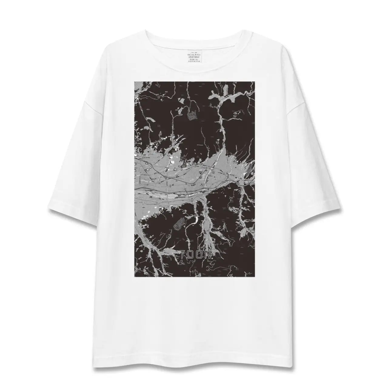 【東温(愛媛県)】地図柄ビッグシルエットTシャツ