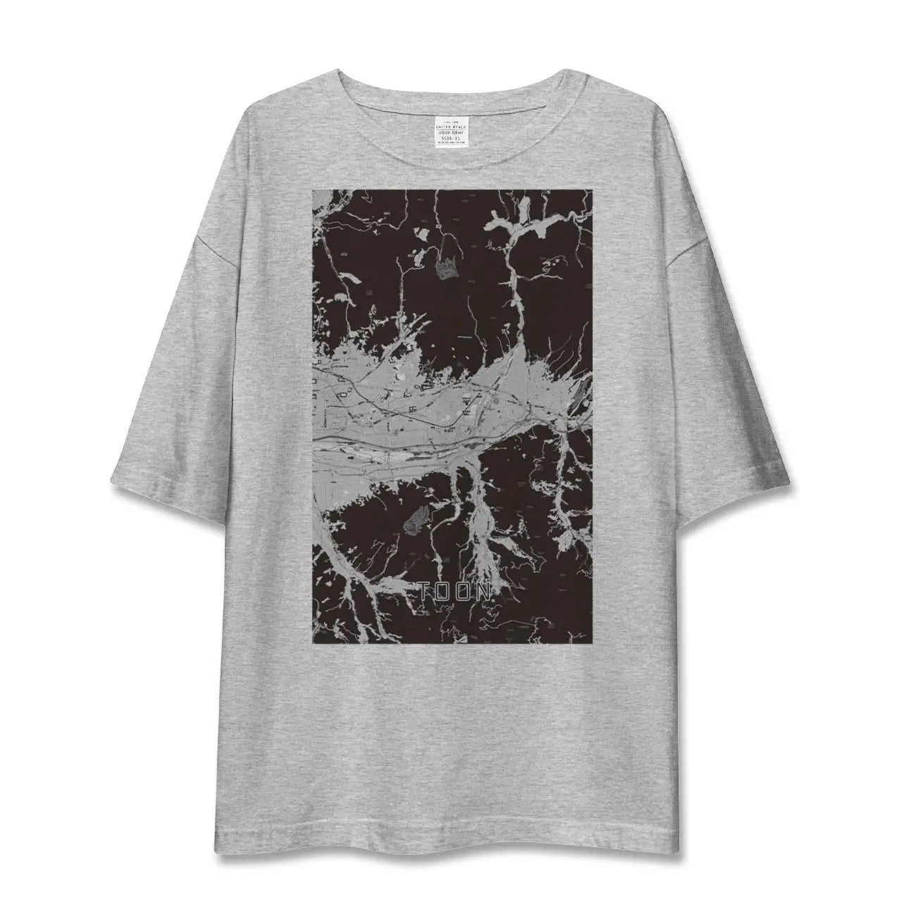 【東温(愛媛県)】地図柄ビッグシルエットTシャツ