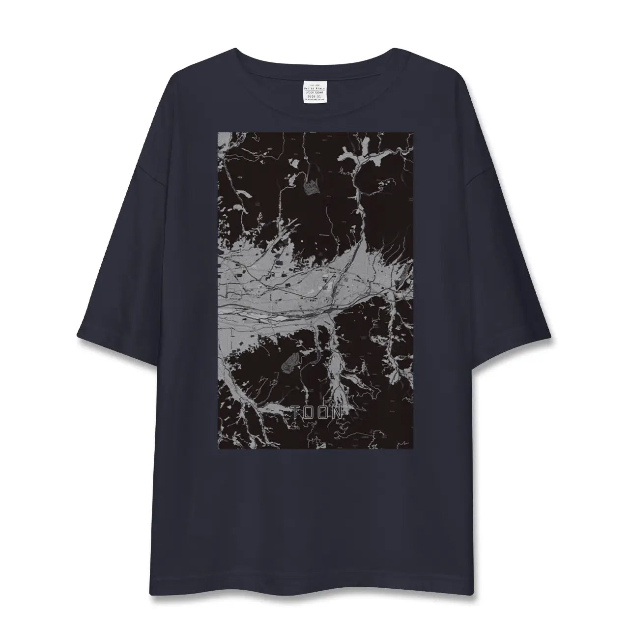 【東温(愛媛県)】地図柄ビッグシルエットTシャツ