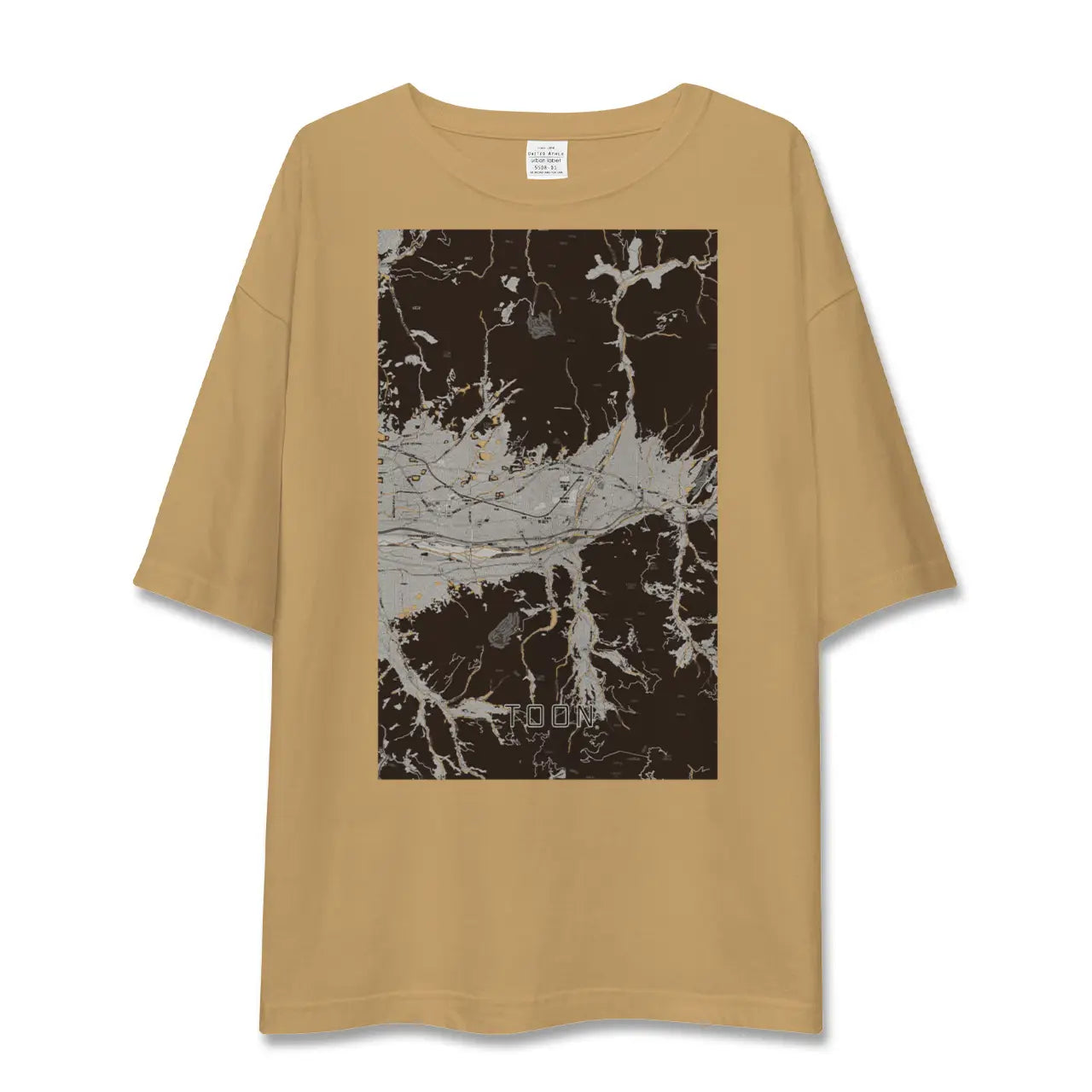 【東温(愛媛県)】地図柄ビッグシルエットTシャツ