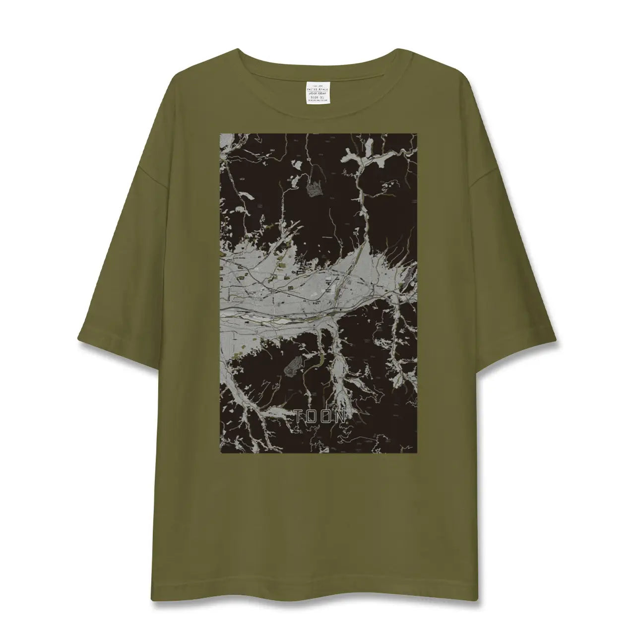 【東温(愛媛県)】地図柄ビッグシルエットTシャツ