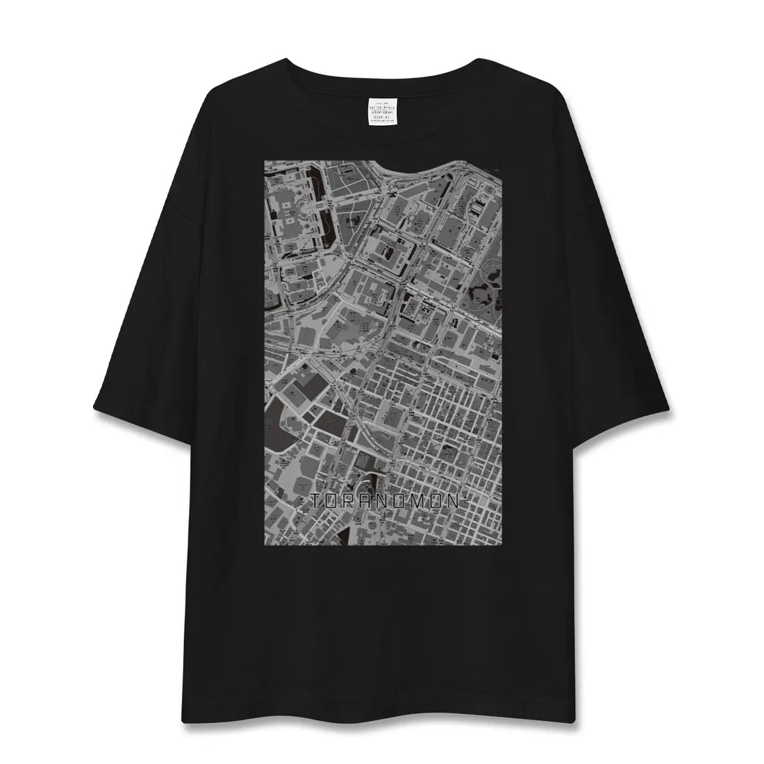 【虎ノ門(東京都)】地図柄ビッグシルエットTシャツ