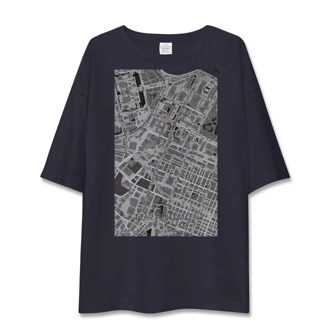 【虎ノ門(東京都)】地図柄ビッグシルエットTシャツ