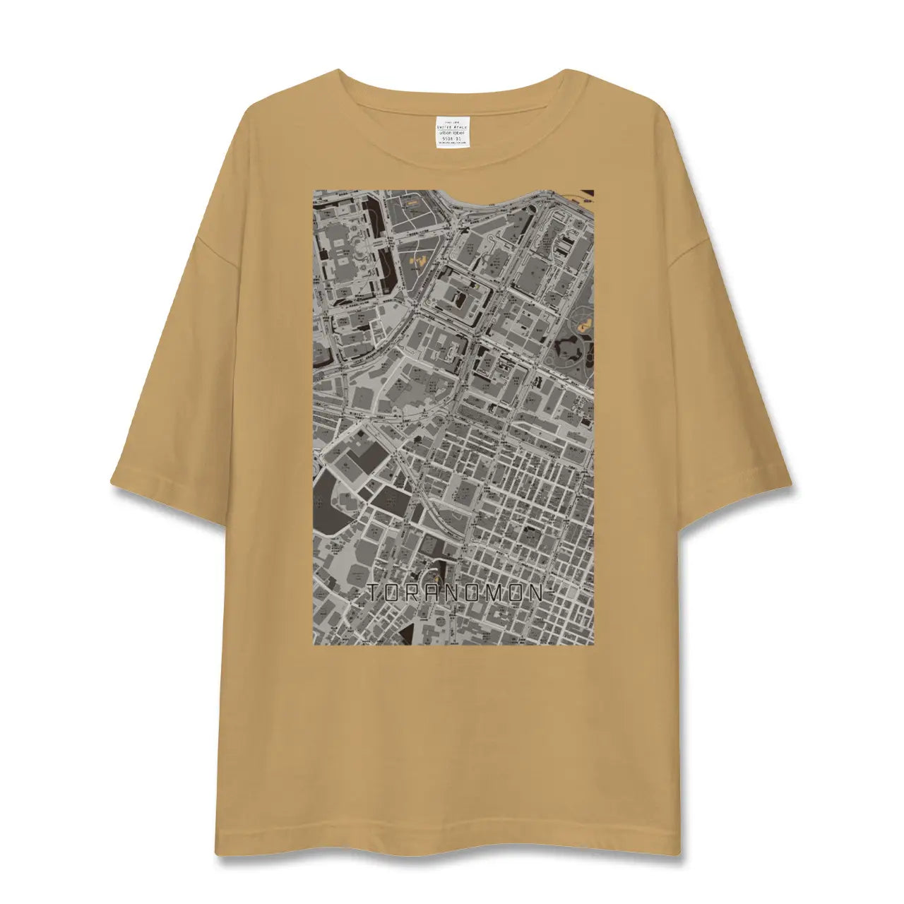 【虎ノ門(東京都)】地図柄ビッグシルエットTシャツ