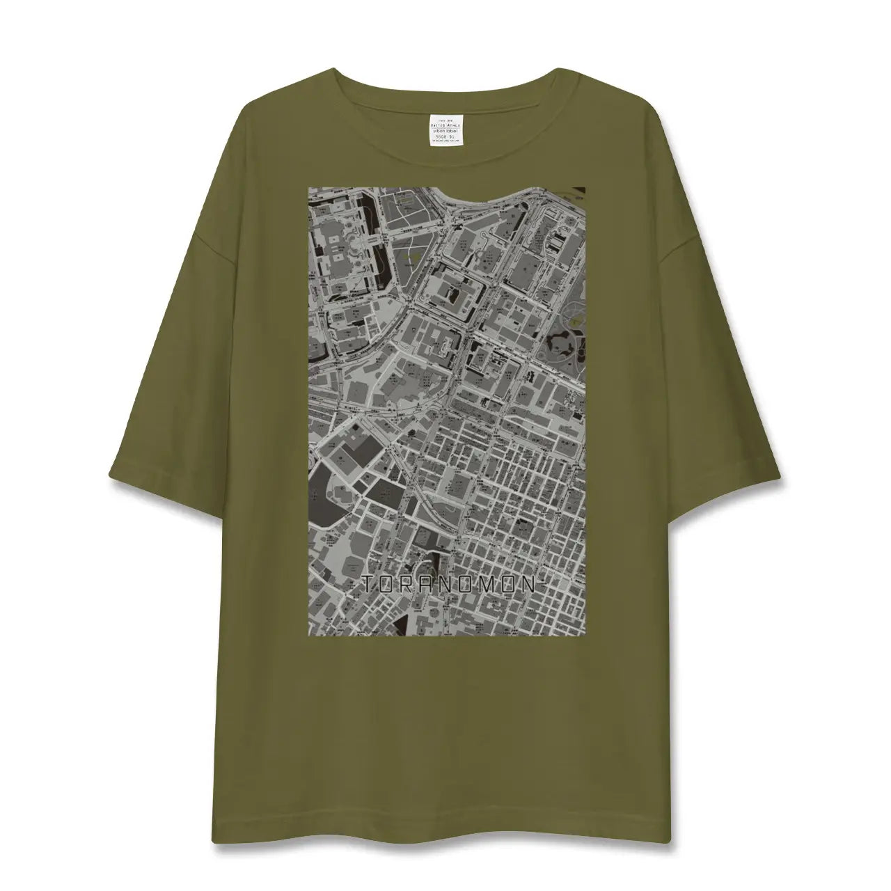 【虎ノ門(東京都)】地図柄ビッグシルエットTシャツ