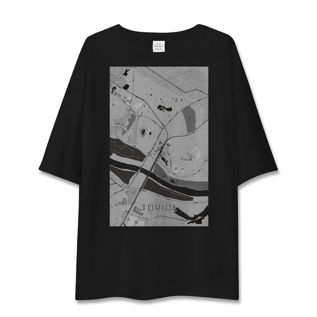 【取手(茨城県)】地図柄ビッグシルエットTシャツ