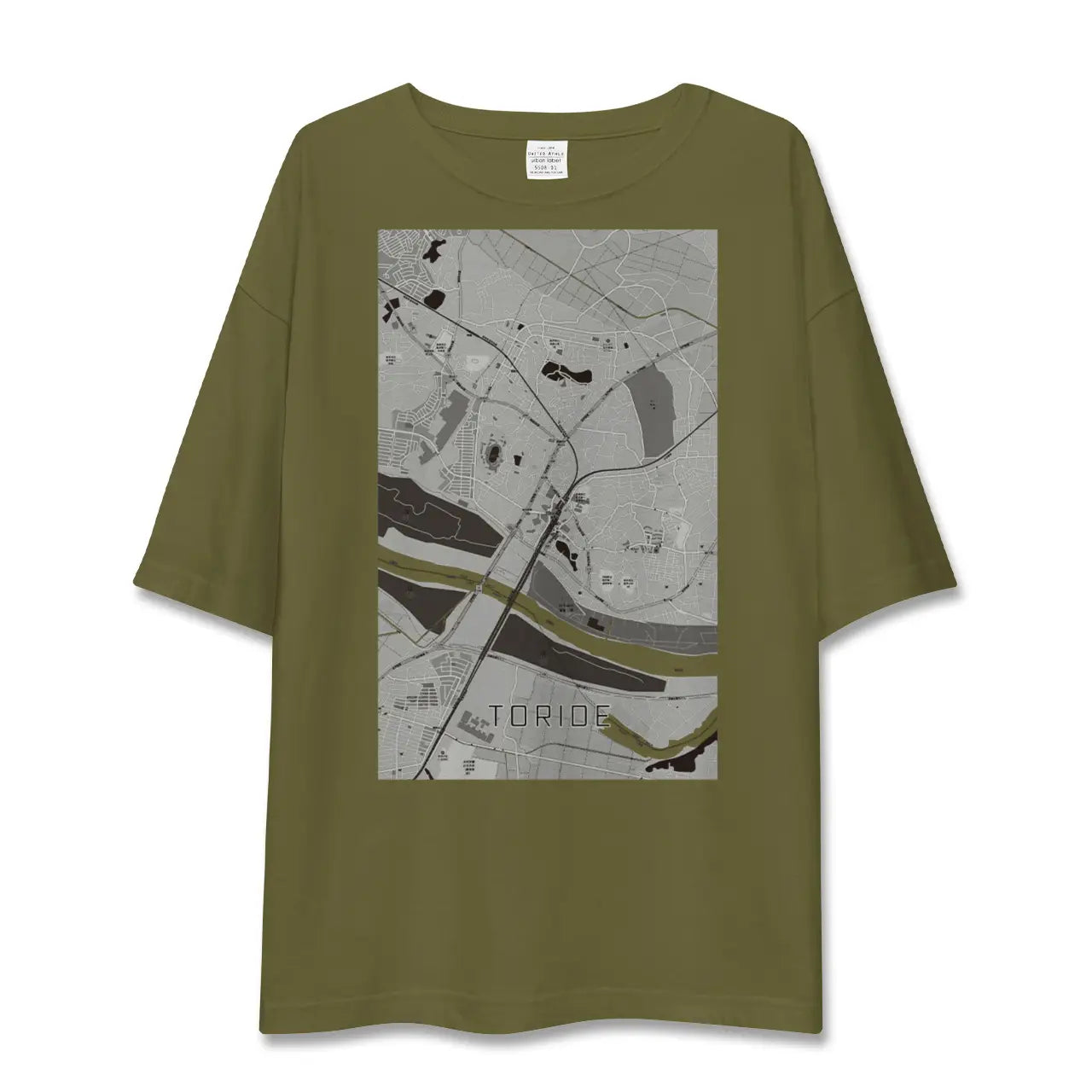 【取手(茨城県)】地図柄ビッグシルエットTシャツ