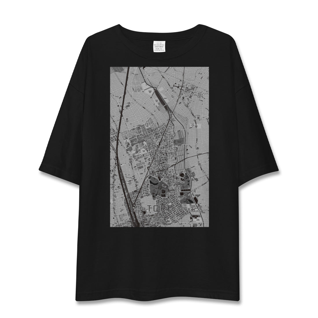 【土呂(埼玉県)】地図柄ビッグシルエットTシャツ