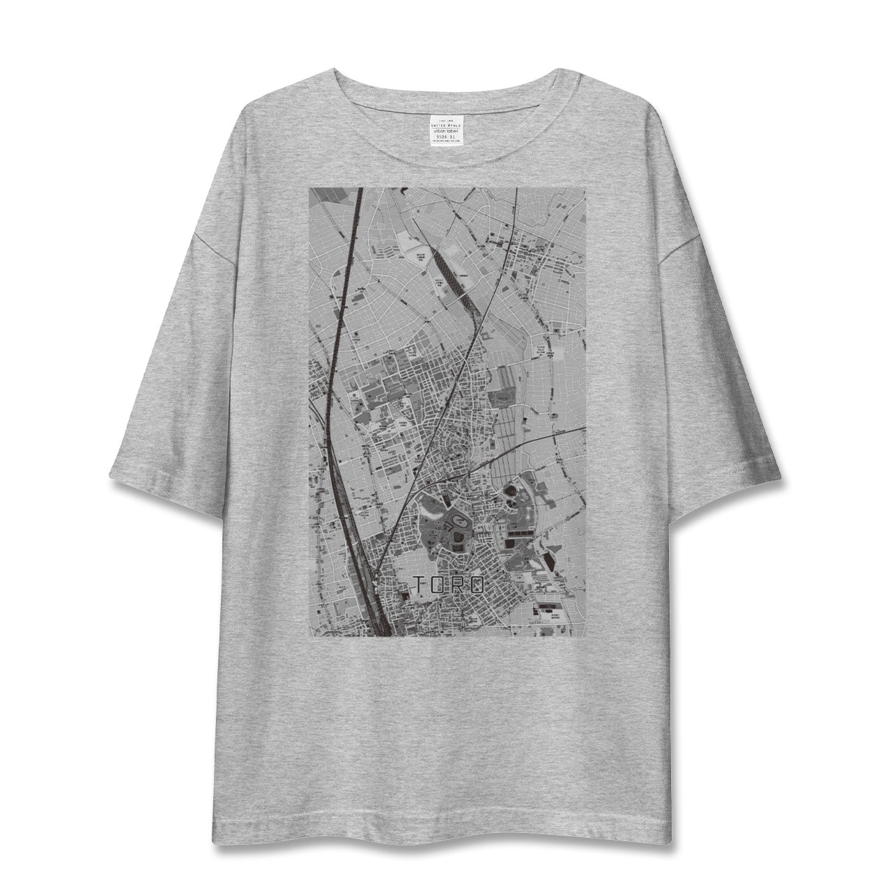 【土呂(埼玉県)】地図柄ビッグシルエットTシャツ