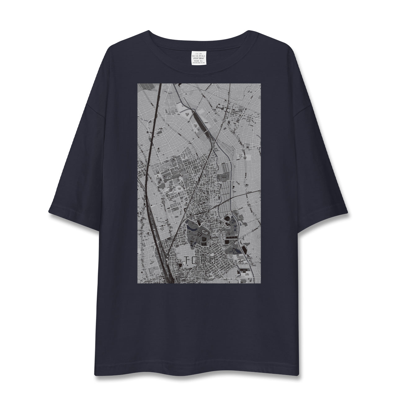 【土呂(埼玉県)】地図柄ビッグシルエットTシャツ