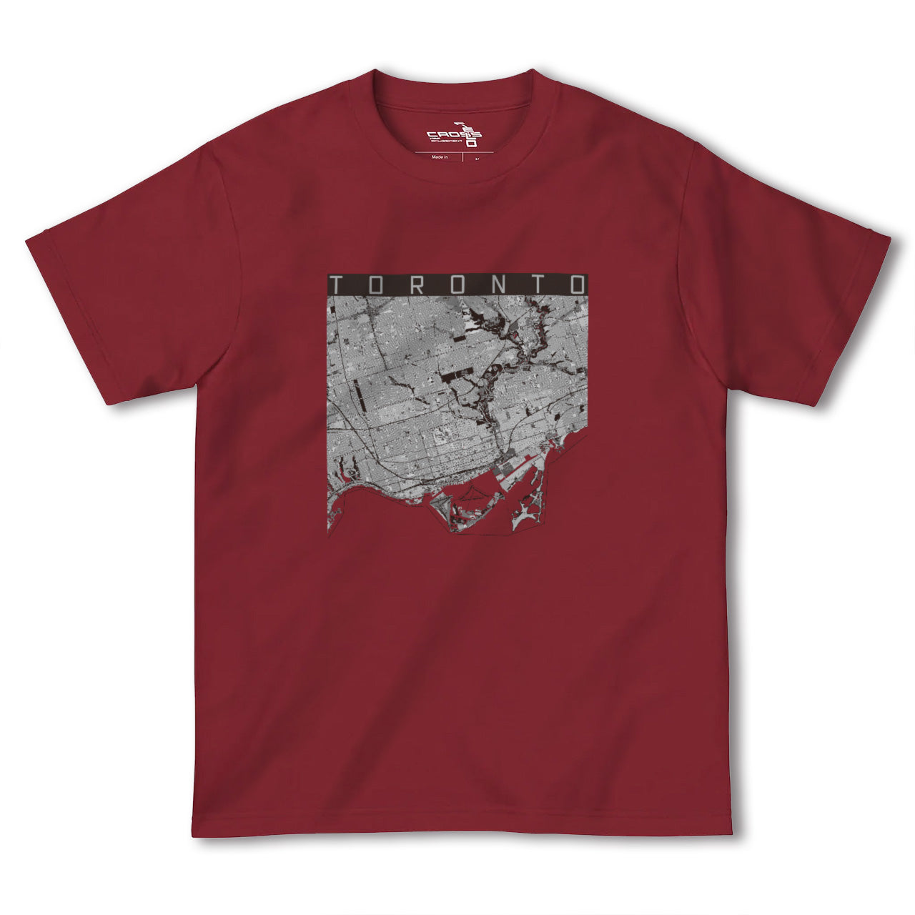 【トロント(カナダ)】地図柄ヘビーウェイトTシャツ