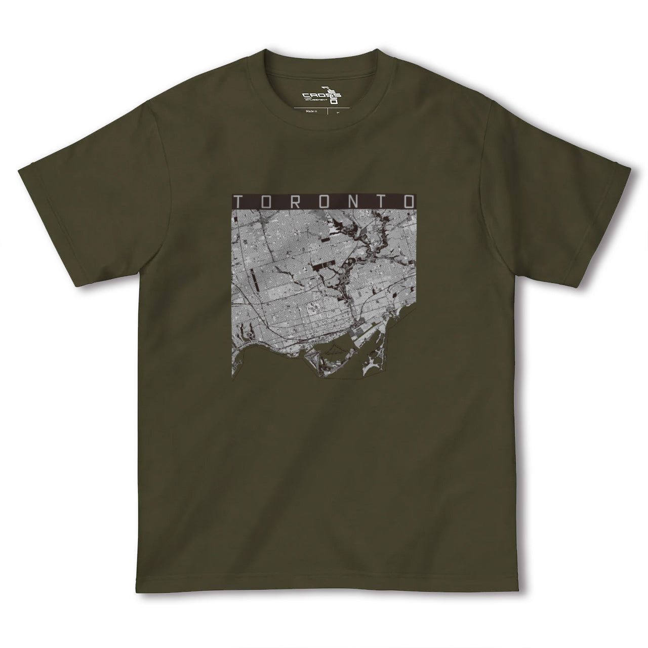【トロント(カナダ)】地図柄ヘビーウェイトTシャツ