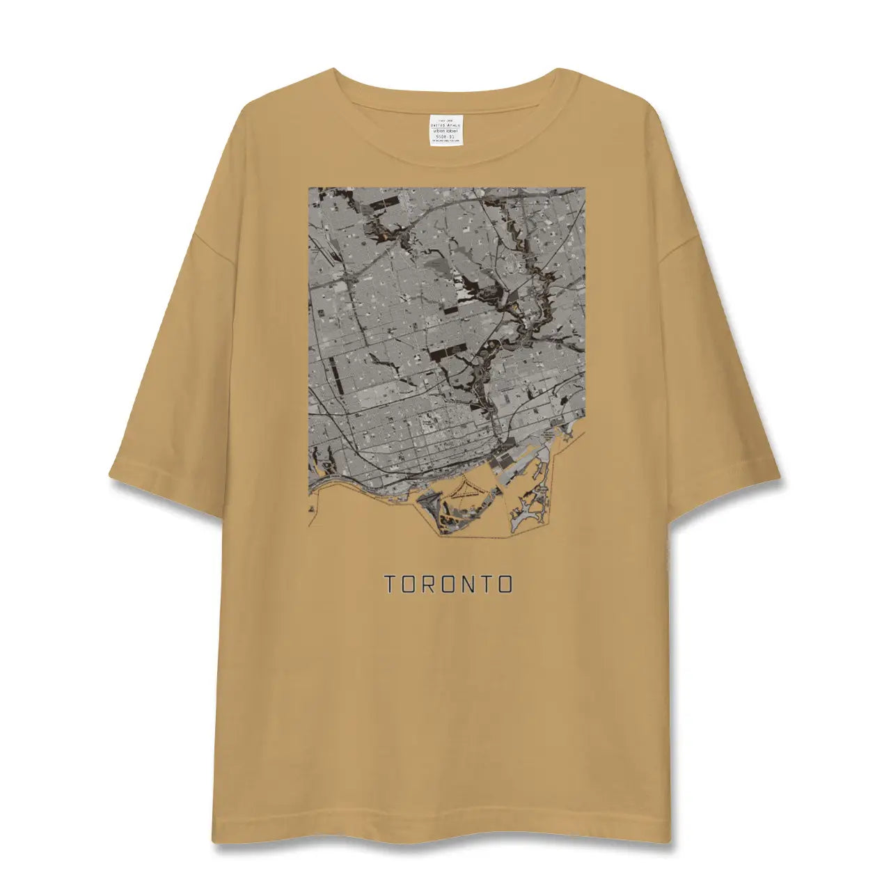 【トロント(カナダ)】地図柄ビッグシルエットTシャツ