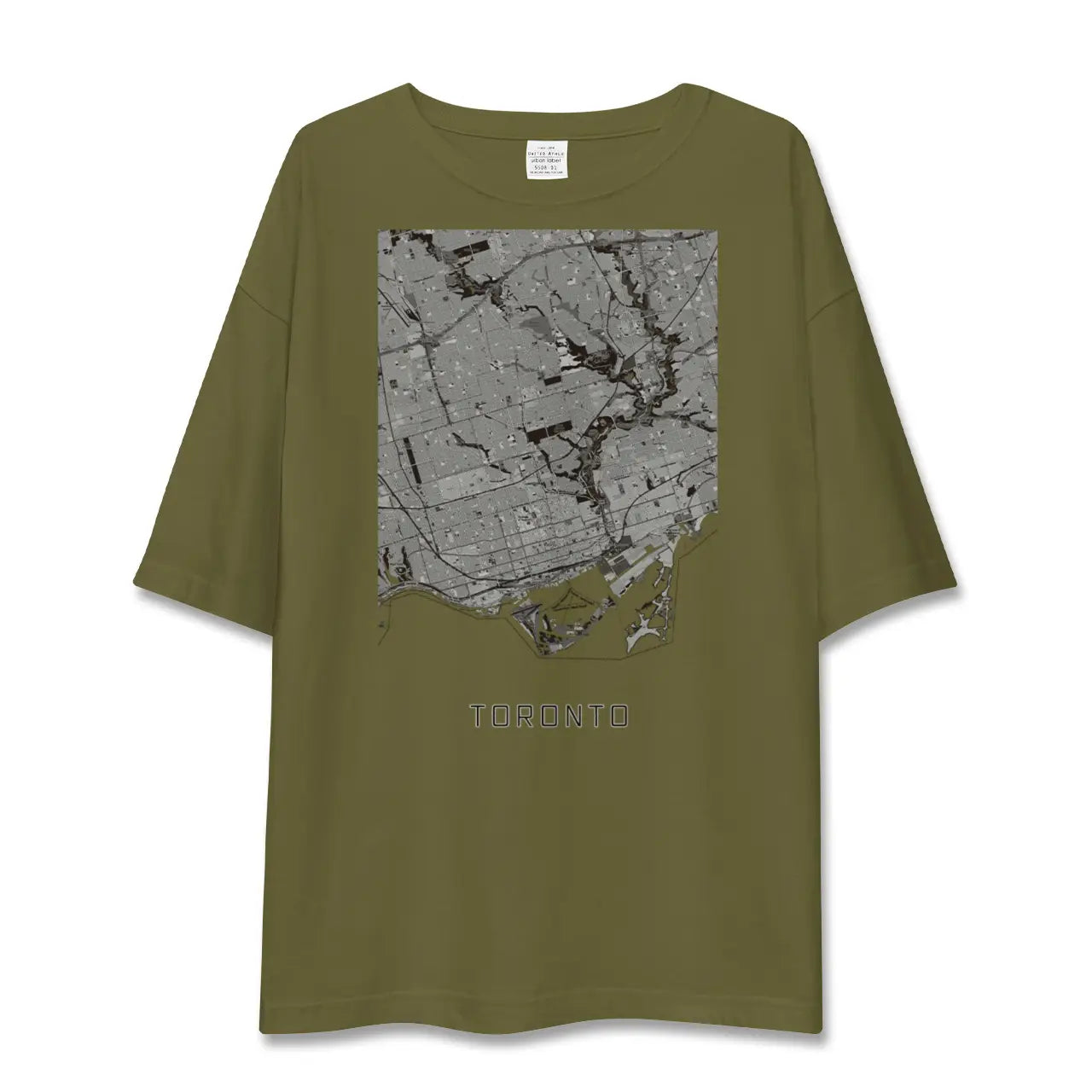 【トロント(カナダ)】地図柄ビッグシルエットTシャツ