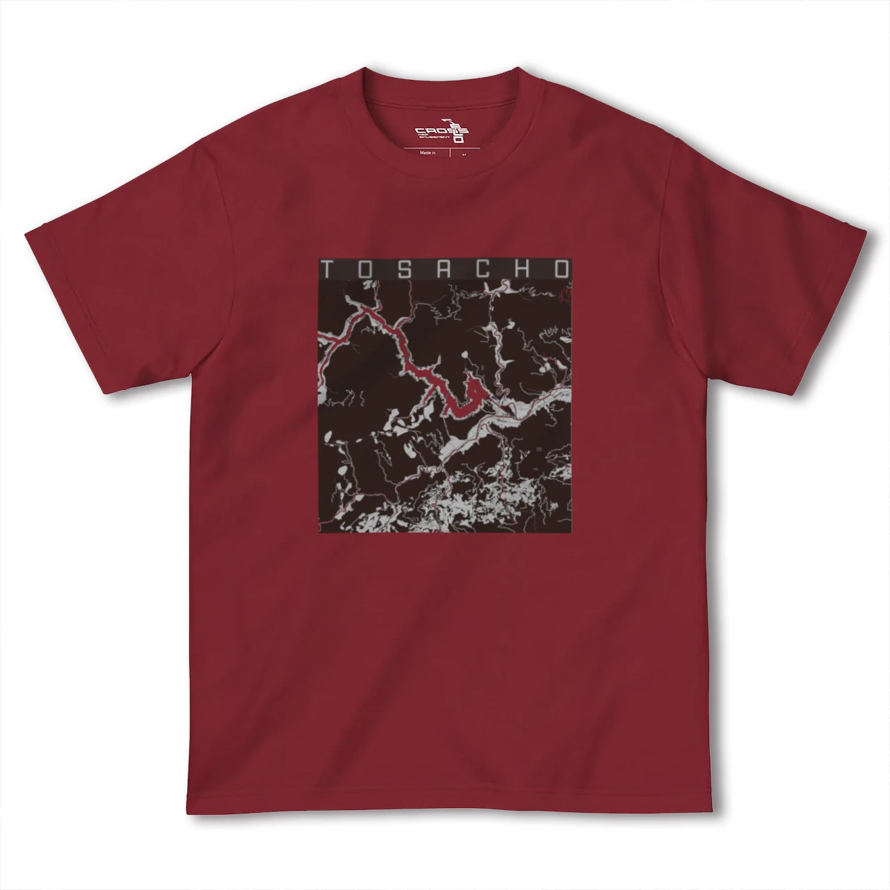 【土佐町(高知県)】地図柄ヘビーウェイトTシャツ