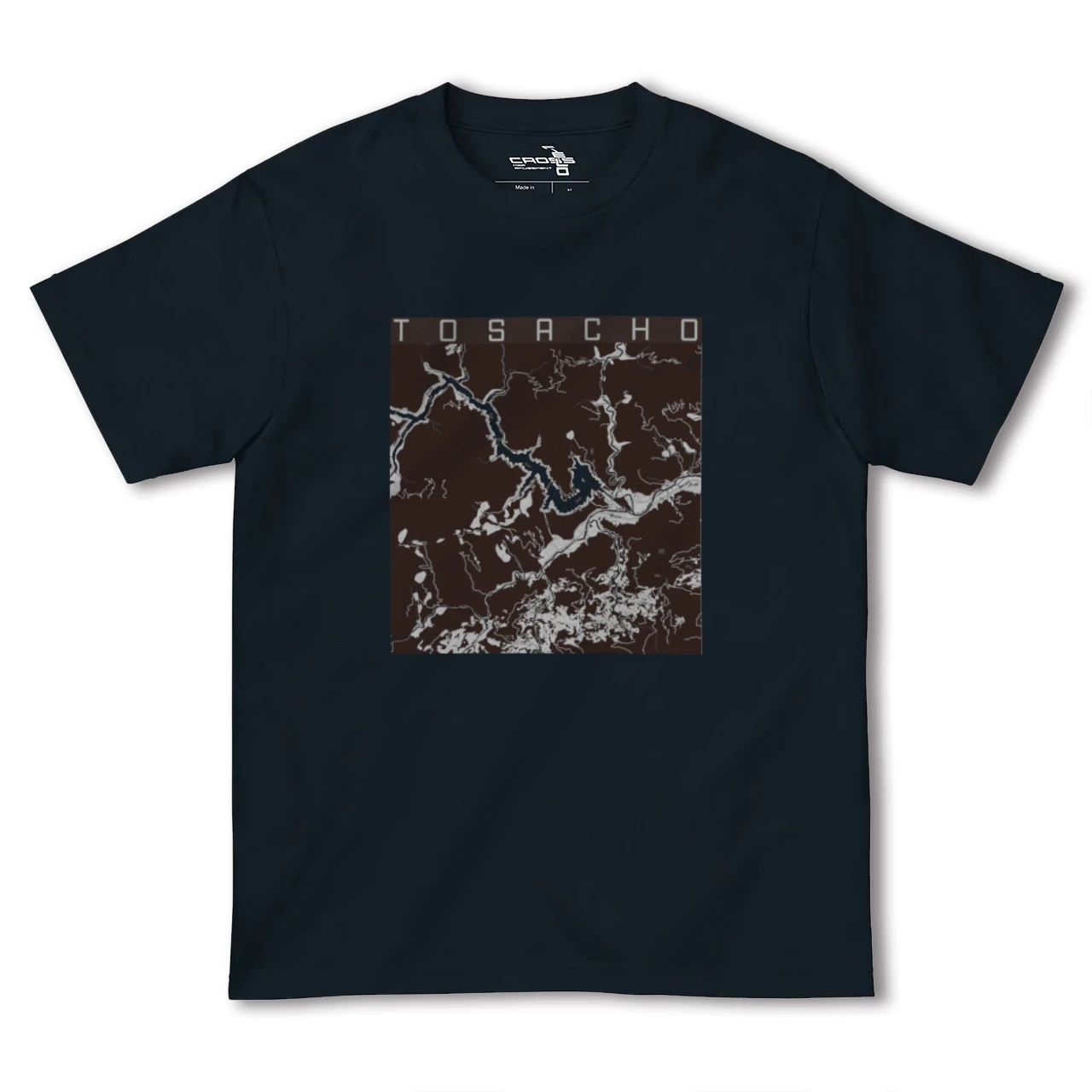 【土佐町(高知県)】地図柄ヘビーウェイトTシャツ