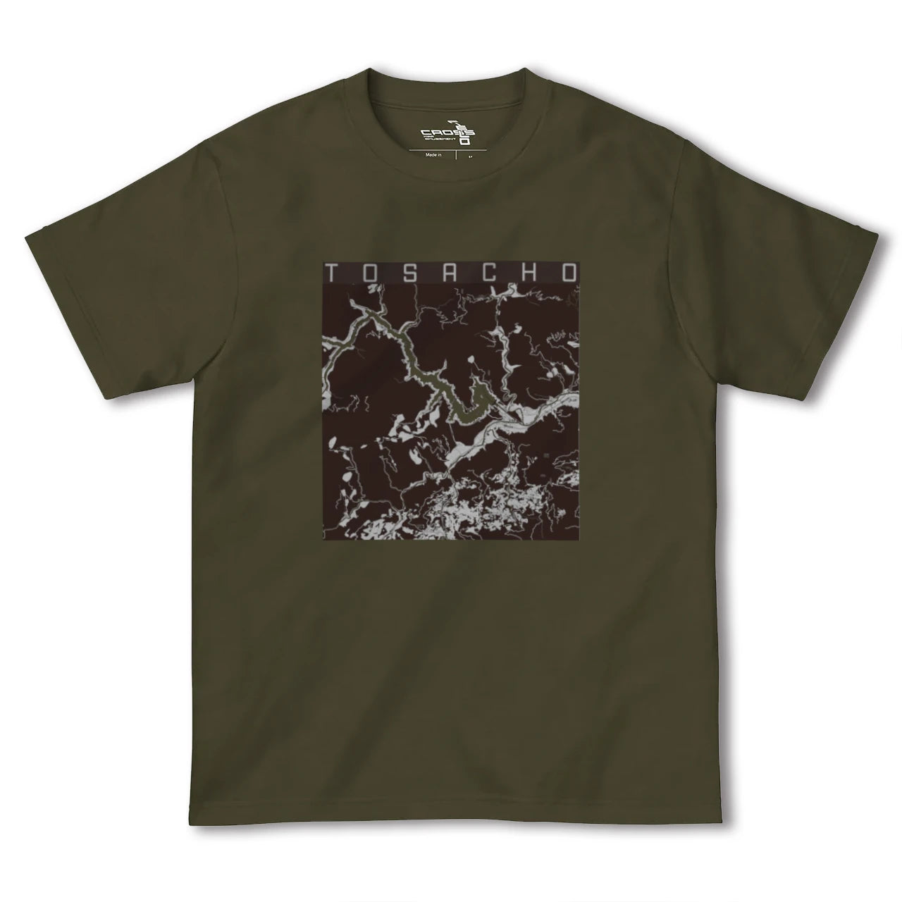 【土佐町(高知県)】地図柄ヘビーウェイトTシャツ
