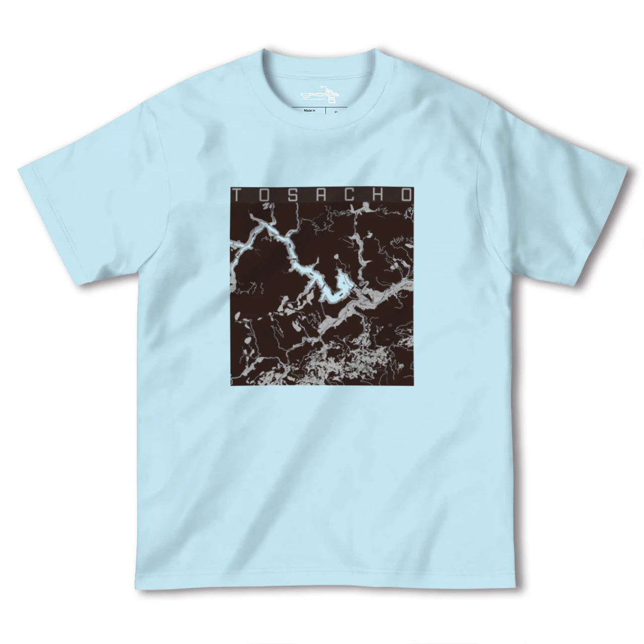 【土佐町(高知県)】地図柄ヘビーウェイトTシャツ