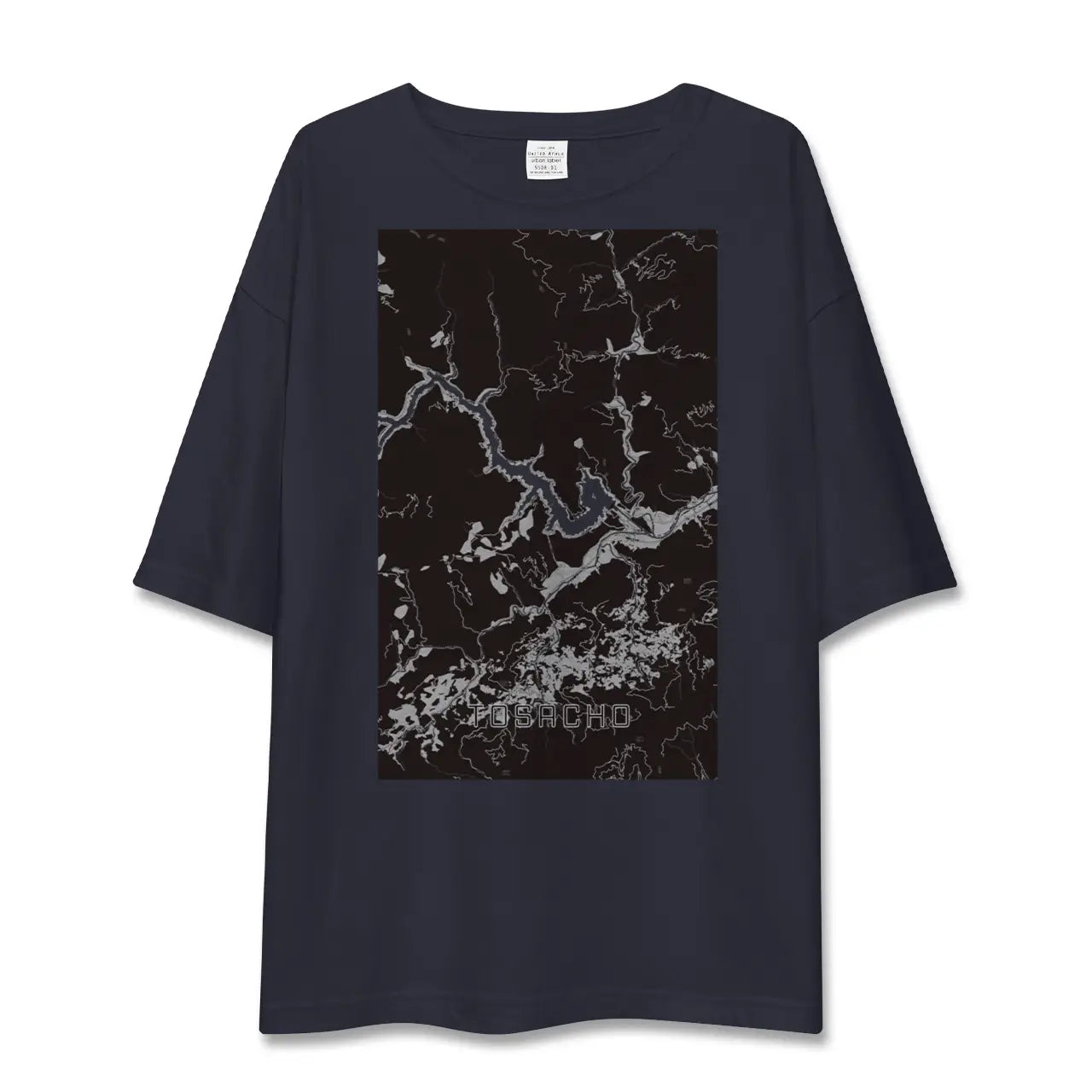 【土佐町(高知県)】地図柄ビッグシルエットTシャツ